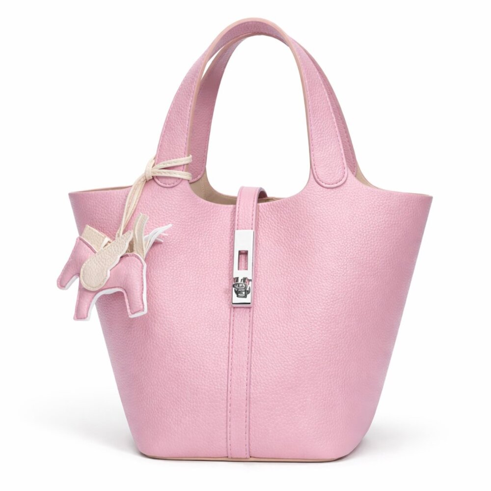 TU-LX The Étrier Bucket Bag Small, With Inner Pouch, Pink Brand New